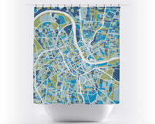 Load image into Gallery viewer, Nashville Map Shower Curtain - usa Shower Curtain - Chroma Series
