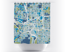 Load image into Gallery viewer, Columbus Map Shower Curtain - usa Shower Curtain - Chroma Series
