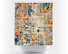 Charger l&#39;image dans la galerie, Indianapolis Map Shower Curtain - usa Shower Curtain - Chroma Series
