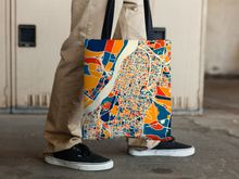 Load image into Gallery viewer, Kolkata Map Tote Bag - Calcutta Map Tote Bag 15x15

