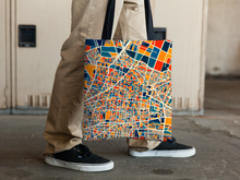 Load image into Gallery viewer, Mexico City Map Tote Bag - Mexico Map Tote Bag 15x15
