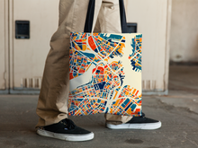 Load image into Gallery viewer, Boston Map Tote Bag - Massachusetts Map Tote Bag 15x15
