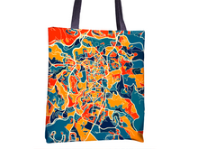 Charger l&#39;image dans la galerie, Jerusalem Map Tote Bag - Israel Map Tote Bag 15x15
