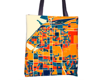 Charger l&#39;image dans la galerie, Anchorage Map Tote Bag - Alaska Map Tote Bag 15x15
