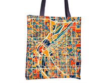 Load image into Gallery viewer, Denver Map Tote Bag - Colorado Map Tote Bag 15x15
