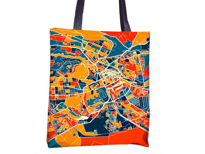 Nairobi Map Tote Bag - Kenya Map Tote Bag 15x15