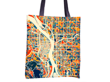 Load image into Gallery viewer, Portland Map Tote Bag - Oregon Map Tote Bag 15x15
