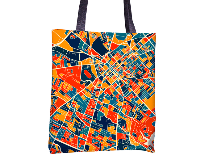 Lexington Map Tote Bag - Kentucky Map Tote Bag 15x15