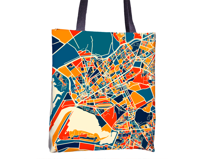 Karachi Map Tote Bag - Pakistan Map Tote Bag 15x15