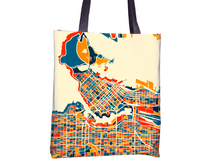 Charger l&#39;image dans la galerie, Vancouver Map Tote Bag - British Columbia Map Tote Bag 15x15
