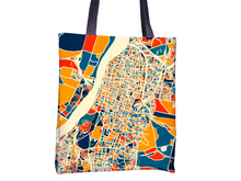 Load image into Gallery viewer, Kolkata Map Tote Bag - Calcutta Map Tote Bag 15x15
