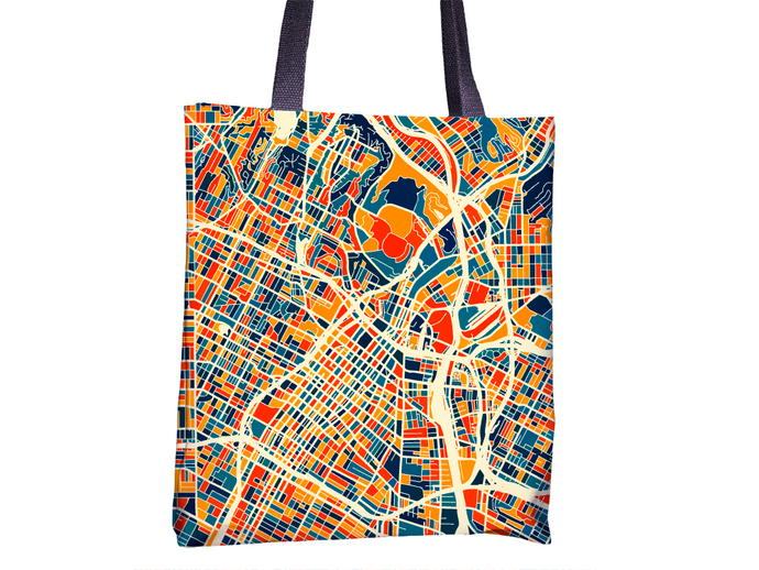 Los Angeles Map Tote Bag - La Map Tote Bag 15x15