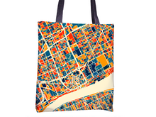Load image into Gallery viewer, Detroit Map Tote Bag - Michigan Map Tote Bag 15x15
