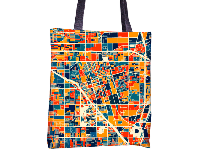 Anaheim Map Tote Bag - California Map Tote Bag 15x15