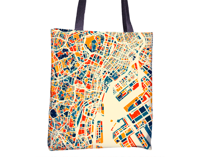 Tokyo Map Tote Bag - Japan Map Tote Bag 15x15