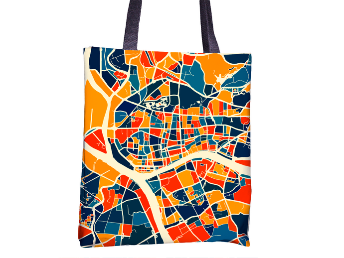Guangzhou Map Tote Bag - China Map Tote Bag 15x15