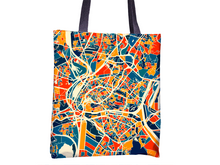 Load image into Gallery viewer, Strasbourg Map Tote Bag - Alsace Map Tote Bag 15x15
