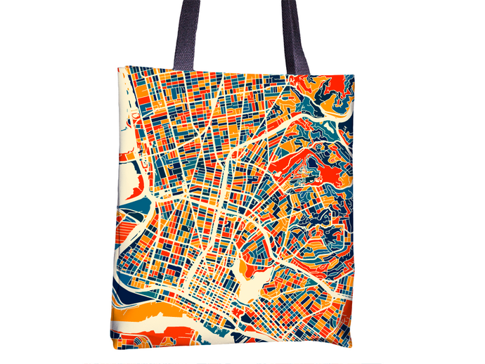 Oakland Map Tote Bag - California Map Tote Bag 15x15