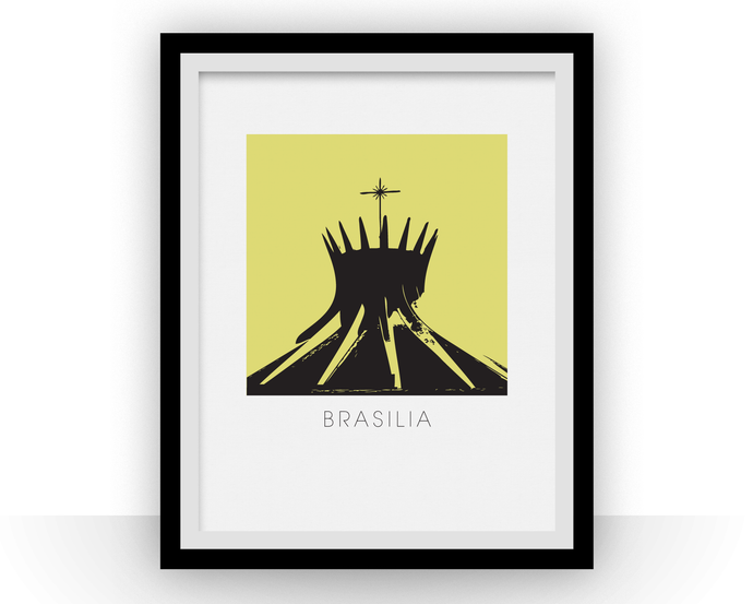 Brasilia Art Poster