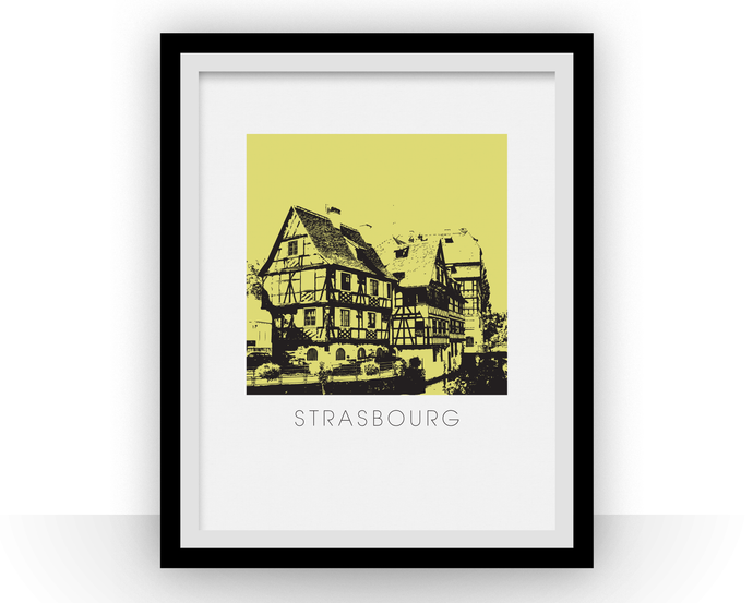 Strasbourg Art Poster