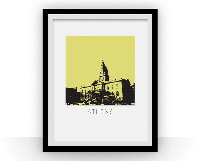 Athens Georgia Art Poster