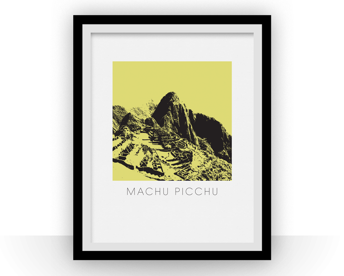 Machu Picchu Art Poster