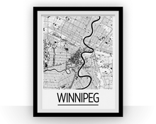 Charger l&#39;image dans la galerie, Affiche cartographique de Winnipeg - Style Art Déco
