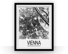 Charger l&#39;image dans la galerie, Vienna Map Poster - austria Map Print - Art Deco Series
