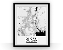 Load image into Gallery viewer, Busan Map Poster - south korea Map Print - Art Deco Series
