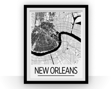 Charger l&#39;image dans la galerie, New Orleans Map Poster - usa Map Print - Art Deco Series
