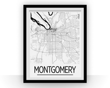 Charger l&#39;image dans la galerie, Montgomery Map Poster - usa Map Print - Art Deco Series
