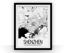 Charger l&#39;image dans la galerie, Shenzhen Map Poster - china Map Print - Art Deco Series
