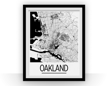 Charger l&#39;image dans la galerie, Oakland Map Poster - usa Map Print - Art Deco Series
