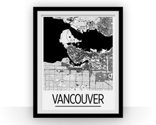 Charger l&#39;image dans la galerie, Vancouver Map Poster - canada Map Print - Art Deco Series
