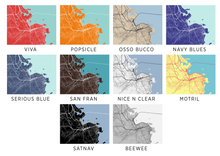 Load image into Gallery viewer, Rio de Janeiro Map Print - Choose your color

