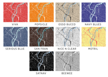Load image into Gallery viewer, Lyon Map Print - Choose your color
