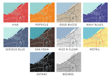 Load image into Gallery viewer, Cleveland Map Print - Choose your color
