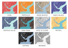 Load image into Gallery viewer, Istanbul Map Print - Choose your color
