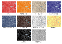 Load image into Gallery viewer, Dublin Map Print - Choose your color
