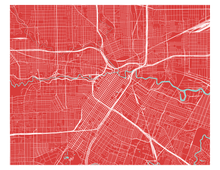 Charger l&#39;image dans la galerie, Affiche cartographique de Houston - Style Classique
