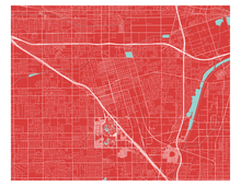 Load image into Gallery viewer, Anaheim Map Print - Choose your color
