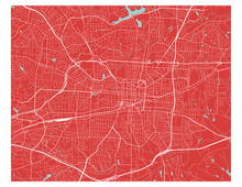 Charger l&#39;image dans la galerie, Affiche cartographique de Greensboro - Style Classique
