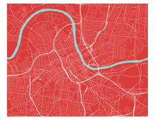 Charger l&#39;image dans la galerie, Affiche cartographique de Nashville - Style Classique

