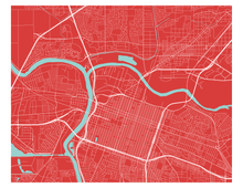 Charger l&#39;image dans la galerie, Affiche cartographique de Sacramento - Style Classique
