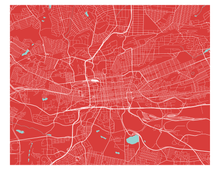 Charger l&#39;image dans la galerie, Affiche cartographique de Johannesburg - Style Classique
