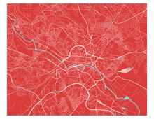 Charger l&#39;image dans la galerie, Affiche cartographique de Leeds - Style Classique
