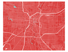 Charger l&#39;image dans la galerie, Affiche cartographique de San Antonio - Style Classique
