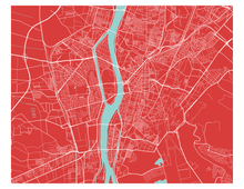 Charger l&#39;image dans la galerie, Affiche cartographique de Le Caire - Style Classique
