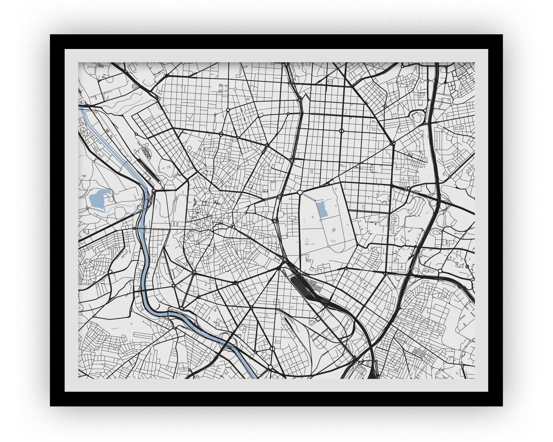 Madrid Map Print - Choose your color – Studio Raton
