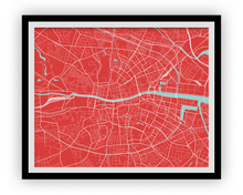 Load image into Gallery viewer, Dublin Map Print - Choose your color
